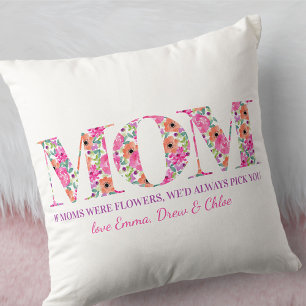 Coussin Maman Poème Si Les Moms Étaient Des Fleurs Des L