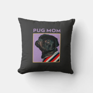 Coussin Maman Pug