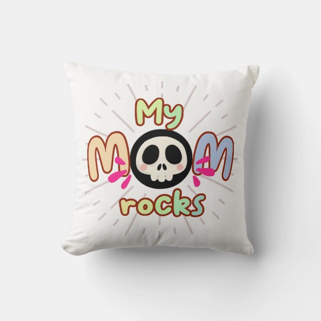 Coussin Maman Rock (Recto)