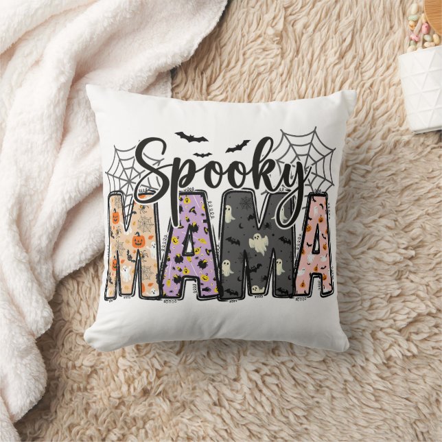 Coussin Maman Spooky – Halloween mignon pour les mamans (Couverture)