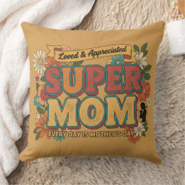 Coussin Maman Super Rétro Style Floral - Tous les Jours