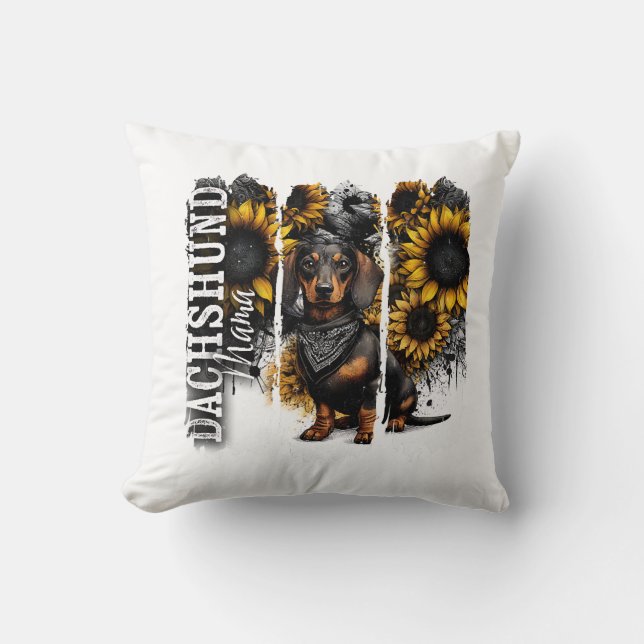 Coussin Maman teckel  (Recto)