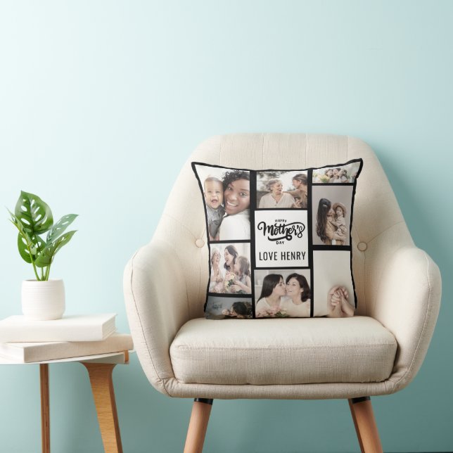 Coussin Maman We Love You Custom Mothers Day Photo (Chaise)