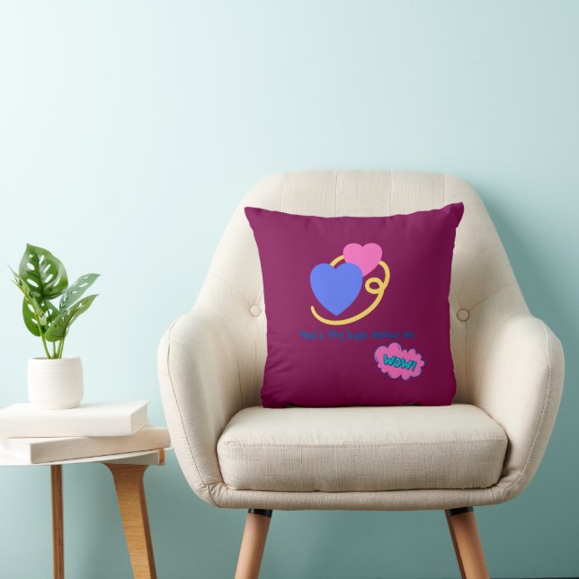 Coussin Maman's Tiny Hugs Amaze Me Grey Summer Baby (Chaise)