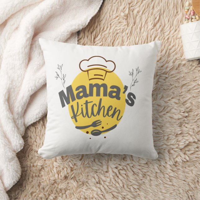 Coussin Mama's Kitchen - Retro Comfort Food Tee (Couverture)