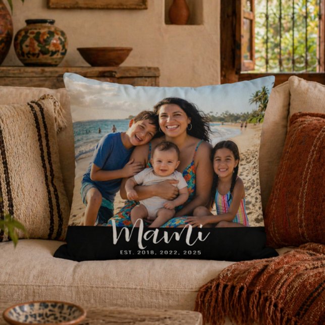 Coussin Mami a établi une photo de script moderne (Créateur téléchargé)
