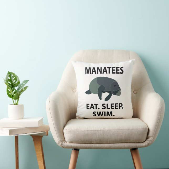 Coussin Manatee Vache de mer Manatee (Chaise)
