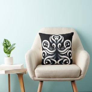 Coussin Mandala abstrait géométrique sacré Zen minimal