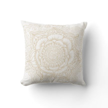 Mandala blanc cassé