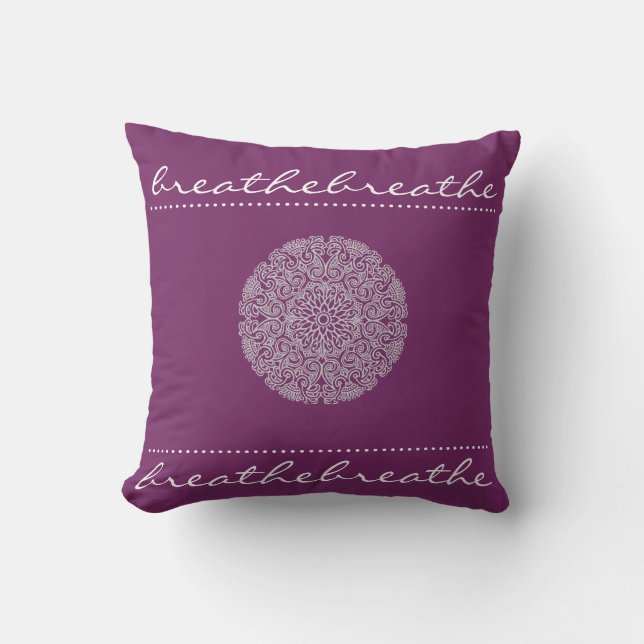 Coussin Mandala Breathe (Recto)