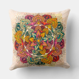 Coussin Mandala des fleurs