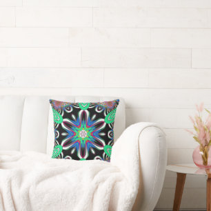 Coussin Mandala Electric Bloom