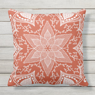 Coussin Mandala en terre cuite