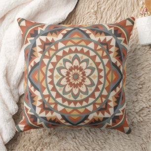 Coussin Mandala Moderne du Sud-Ouest