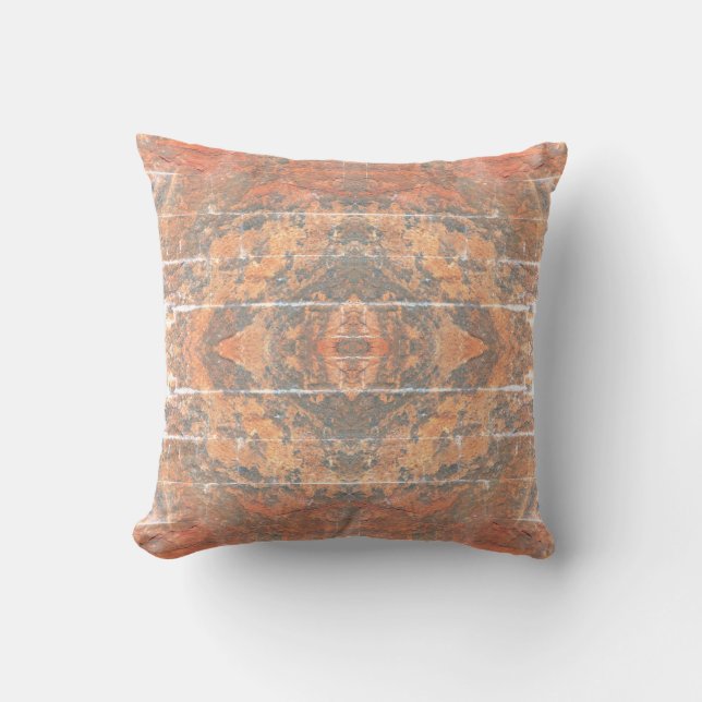 Coussin Mandala patiné (Recto)