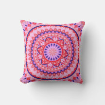 Mandala rose boho motif géométrique vibrant Amour
