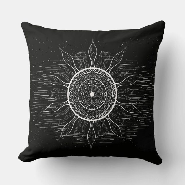 Coussin Mandala Soleil 2 (Recto)