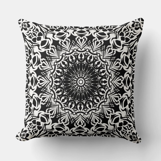 Coussin Mandala tribal (Recto)