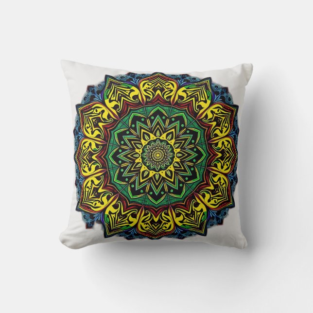 Coussin Mandalas culturelles avec Motifs géométriques (Recto)