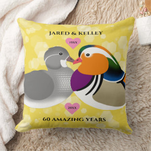 Coussin Mandarin Canards Amateurs Toute année Anniversaire