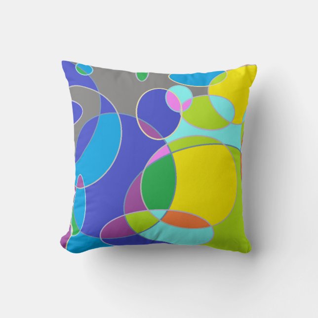 Coussin Mandarine lumineuse de bulle (Recto)