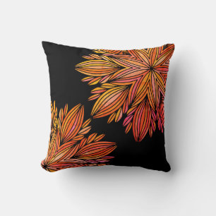 Coussin Mandela Orange Designer noir