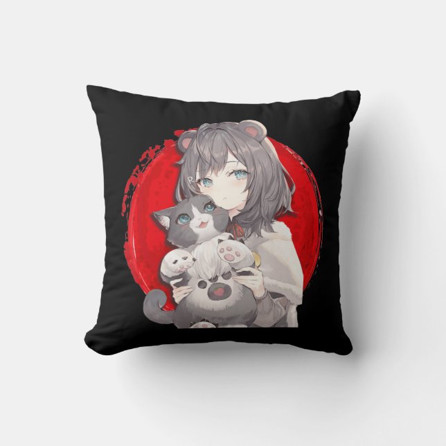 Coussin Manga kawaii Otaku G (Recto)