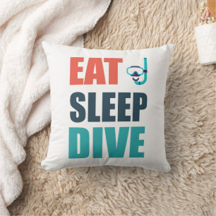 Coussin Mange, Dors, Plongée