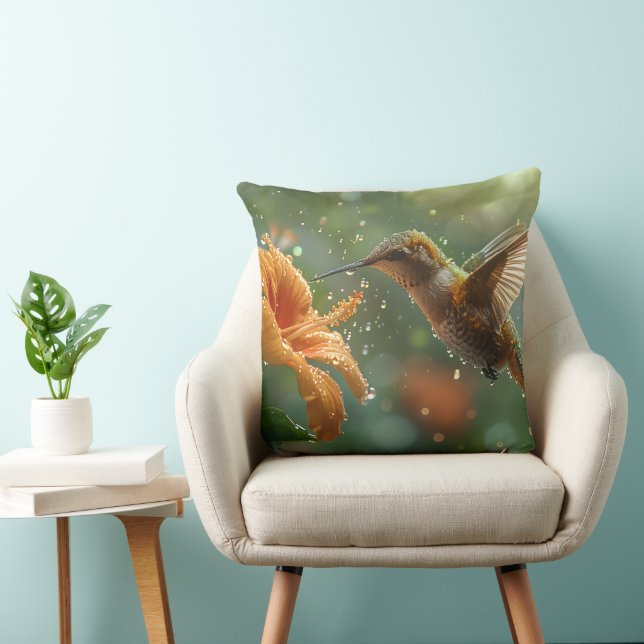 Coussin Mangeoires à colibris pour jardin (Chaise)