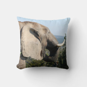 Coussin Manger des éléphants sauvages, Afrique du Sud