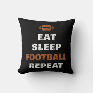 Coussin Manger Dormir Football Répéter Amour Football Vint