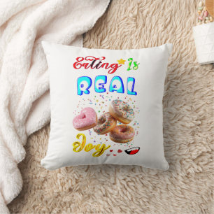 Coussin Manger du Polyester Est Une Joie Réelle