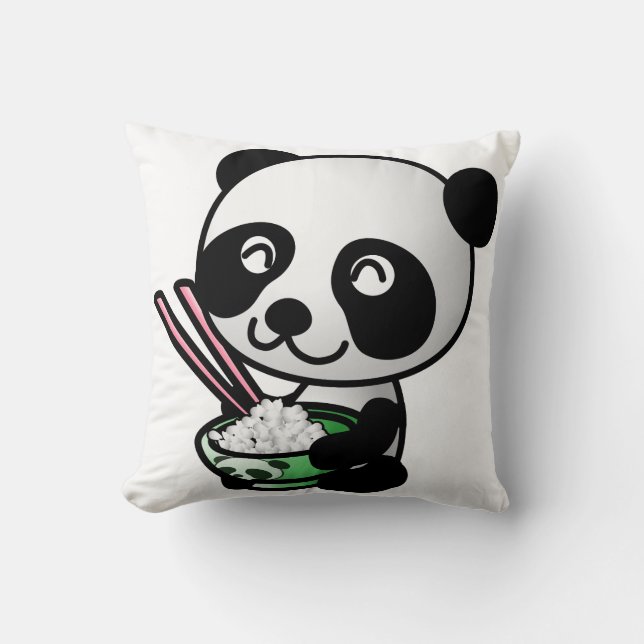 Coussin Manger Panda (Recto)