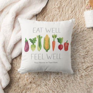 Coussin Manger Sain Se Sentir Bien Légumes Biologiques Aqu