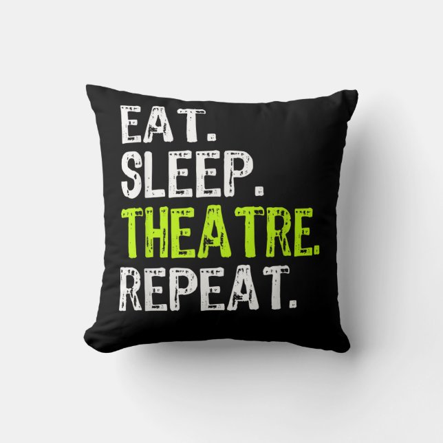 Coussin Manger Théâtre du sommeil Répéter (Recto)