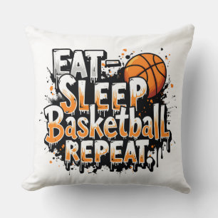 Coussin Mangez la répétition du basket-ball