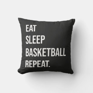 Coussin Mangez le basketball de sommeil répéter.