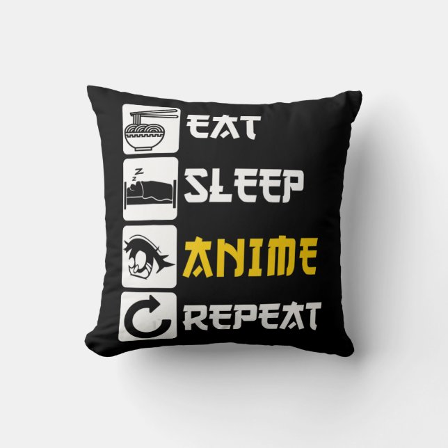 Coussin Mangez Sleep Anime Répéter Manga Japon Dire Cospla (Recto)