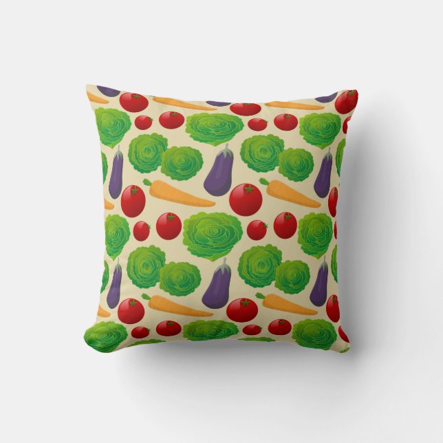 Coussin Mangez vos légumes (Recto)