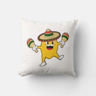 Coussin Mango comme musicien avec Maraca
