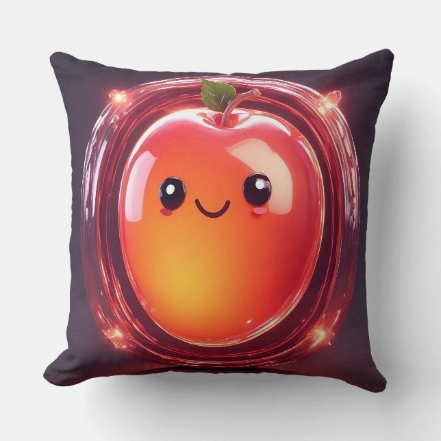 Coussin Mango de dessin animé adorable (Recto)