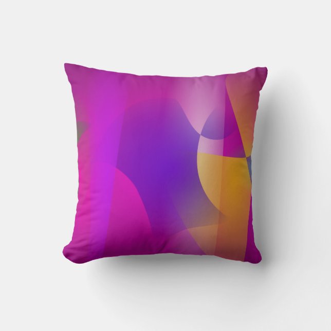 Coussin Mangue et aubergine (Recto)