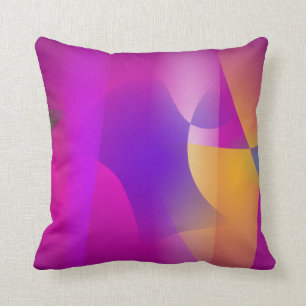 Coussin Mangue et aubergine