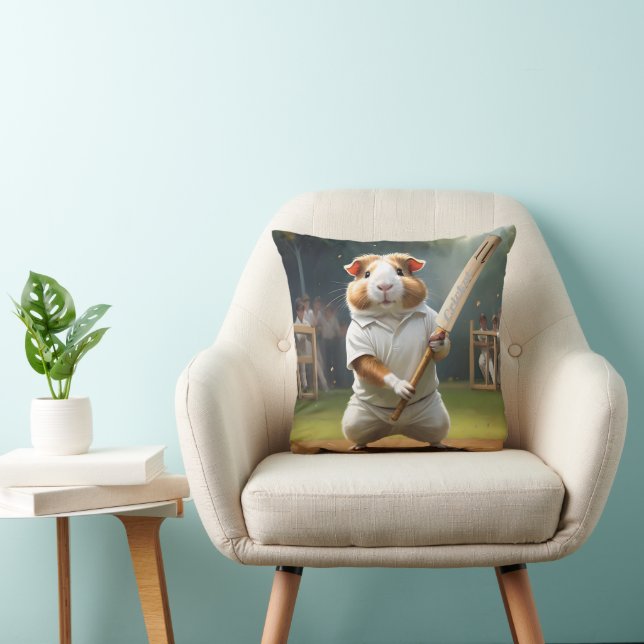 Coussin Manie de cricket : Le grand match des cochons d'In (Chaise)