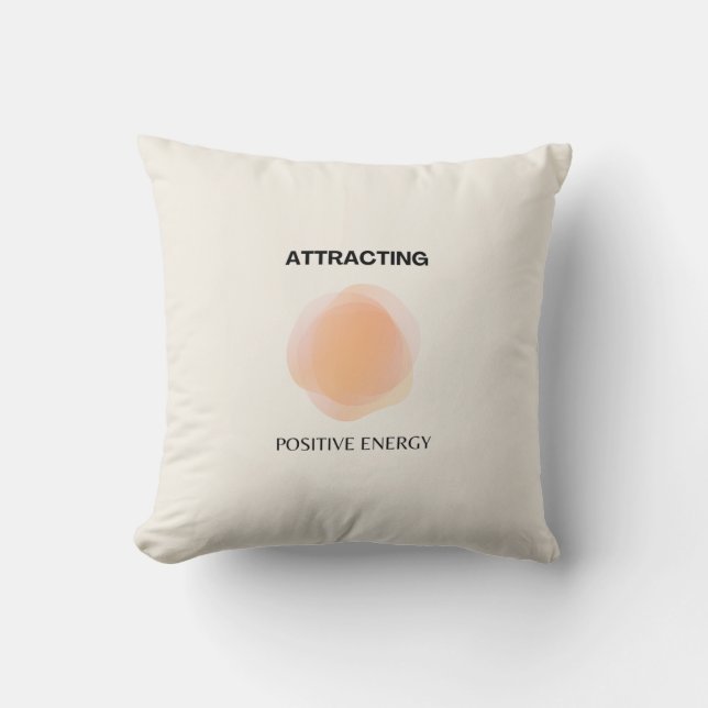 Coussin Manifestation, Spiritualité Positive, Affirmation  (Recto)