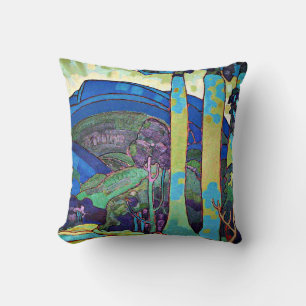 Coussin Manookian - Paysage hawaïen