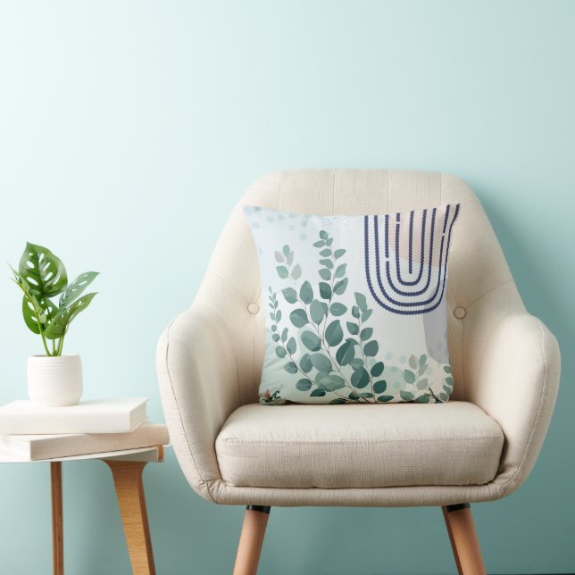Coussin Mante Religieuse Eucalyptus Art Botanique Australi (Chaise)