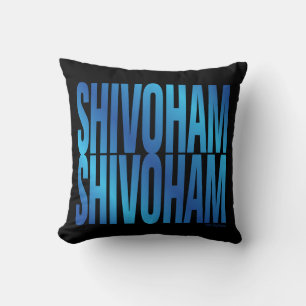 Coussin Mantra bleu Shivoham Shivoham Black