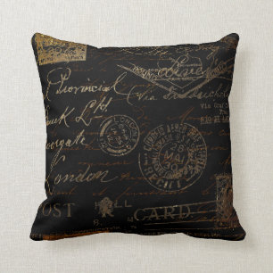 Coussin Manuscrit et timbres