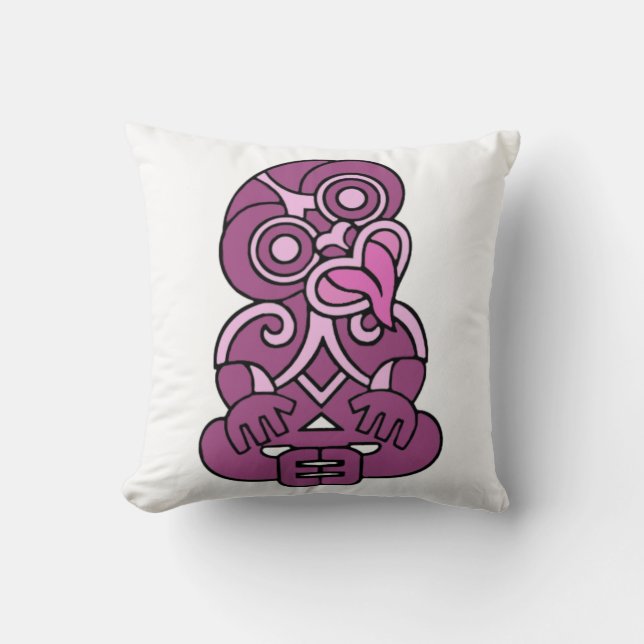 Coussin Maori Hei Tiki (Recto)